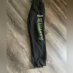 NFL Seahawks Black Joggers for Kids